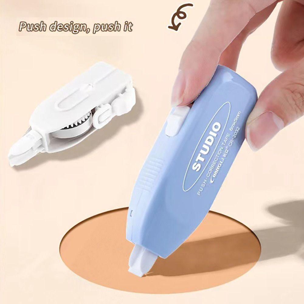 Replaceable Core Modification Tape Imitation Grip Pen Smear Corrector Portable Correction Tape