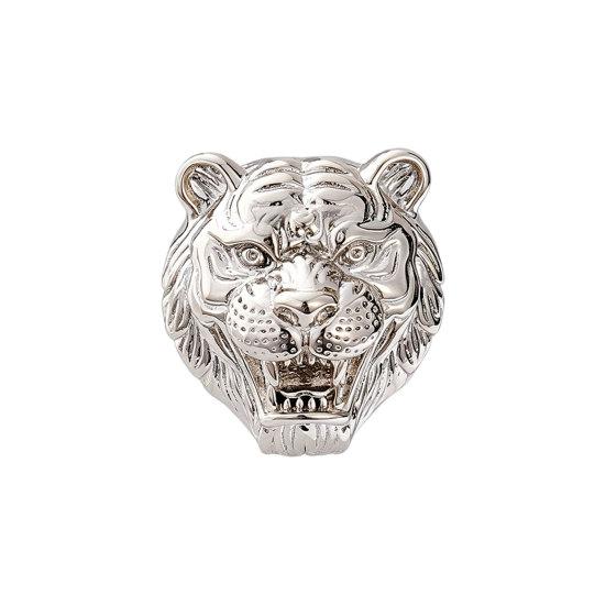 Brooch Pin, Versatile Animal-Shaped Brooch with Electroplated Surface, Lion Design Lapel Pin for Business Daily Wear