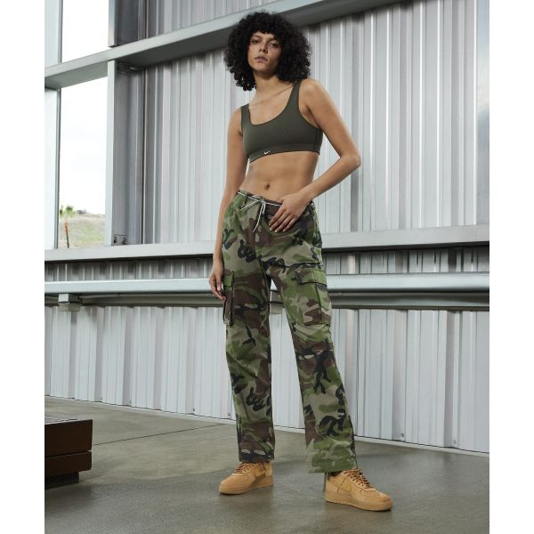 Nike Air Force 1 07 Keten Buğday Kadın Spor Ayakkabı Kahverengi Sakız-Açık-Kahverengi Siyah FZ7372-200