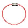 5/10Pcs Durable Steel Wire Rope Ring Connector Keychain Key Holder Hanging Cable