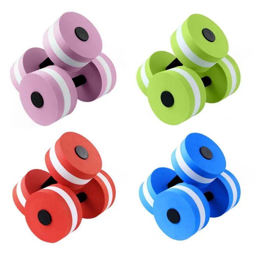 1 Pair EVA Water Aquatics Dumbbell Floating Pool Exercise Dumbbell Swimming Pool Dumbbell Floating