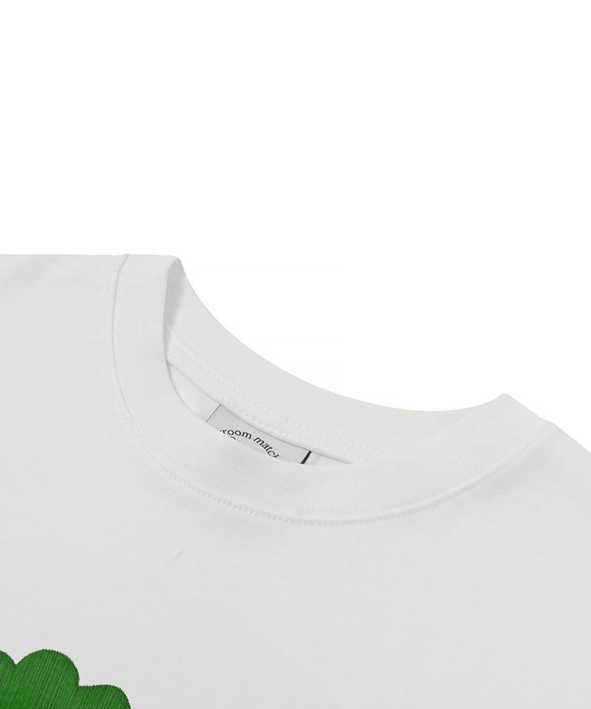 MATCHGLOBE Lucky Flower Crop Top (White)