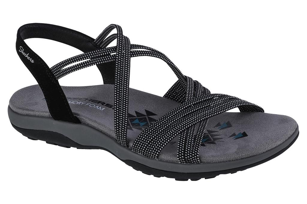 Skechers Reggae Slim - Turn It Up, Womens black Sandals