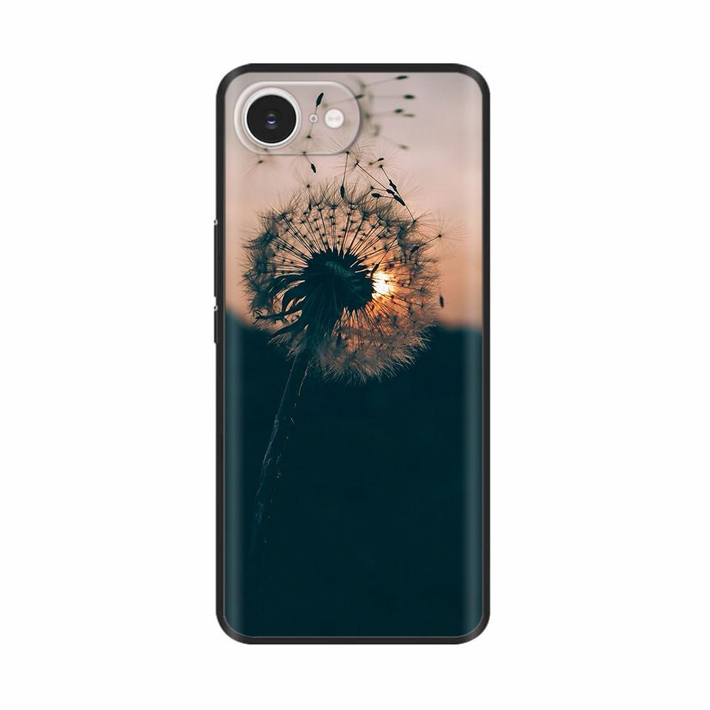 For iPhone 16e Case Black Silicone Painted Case For iPhone 16e Cover TPU Anti-drop Phone Protector Cover For iPhone 16 E Cases