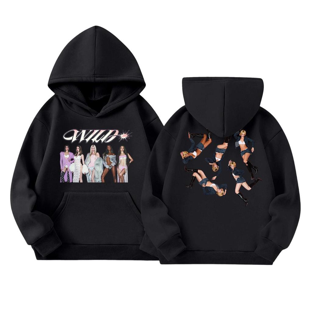 Girls' Long Sleeve Hoodie with Graphic Print and Pockets Casual Pullover Sweatshirt