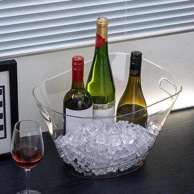 Ice Bucket Beverage Coolers Chilling Wine Storage Holder Transparent Large Capacity