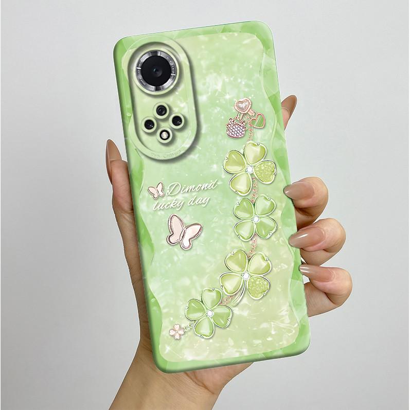 For Huawei Nova 9 Case Aesthetic Butterfly Flowers Soft Silicone Shockproof Phone Cover For Honor 50 Camera Protective Casing