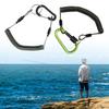 Multifunctions Fishing Safety Lanyards Retractable Coiled Tethers with Carabiner