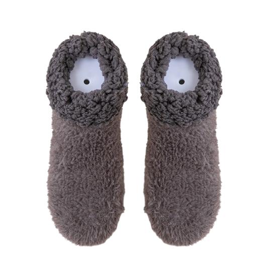 Fluffy Winter Ankle Socks Women Fuzzy Slipper Socks with Grips Plush Warm Non-slip Low Cut Socks for Home Lounging