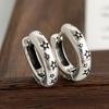 Xiaomi 925 Sterling Silver Vintage Square Earrings For Women Trendy Black Star Earring Jewelry Prevent Allergy Party Accessories Gift