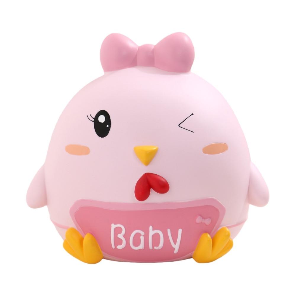 Little Yellow Chicken Pig Money Jar Cartoon Animal Coin Saving Box Valentine's Day