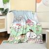 1pc Hello Kitty & Friends Cute Cartoon Character Home Decoration Blanket - Seasonal Universal Comfortable Washable Gift, Suitable for All Ag
