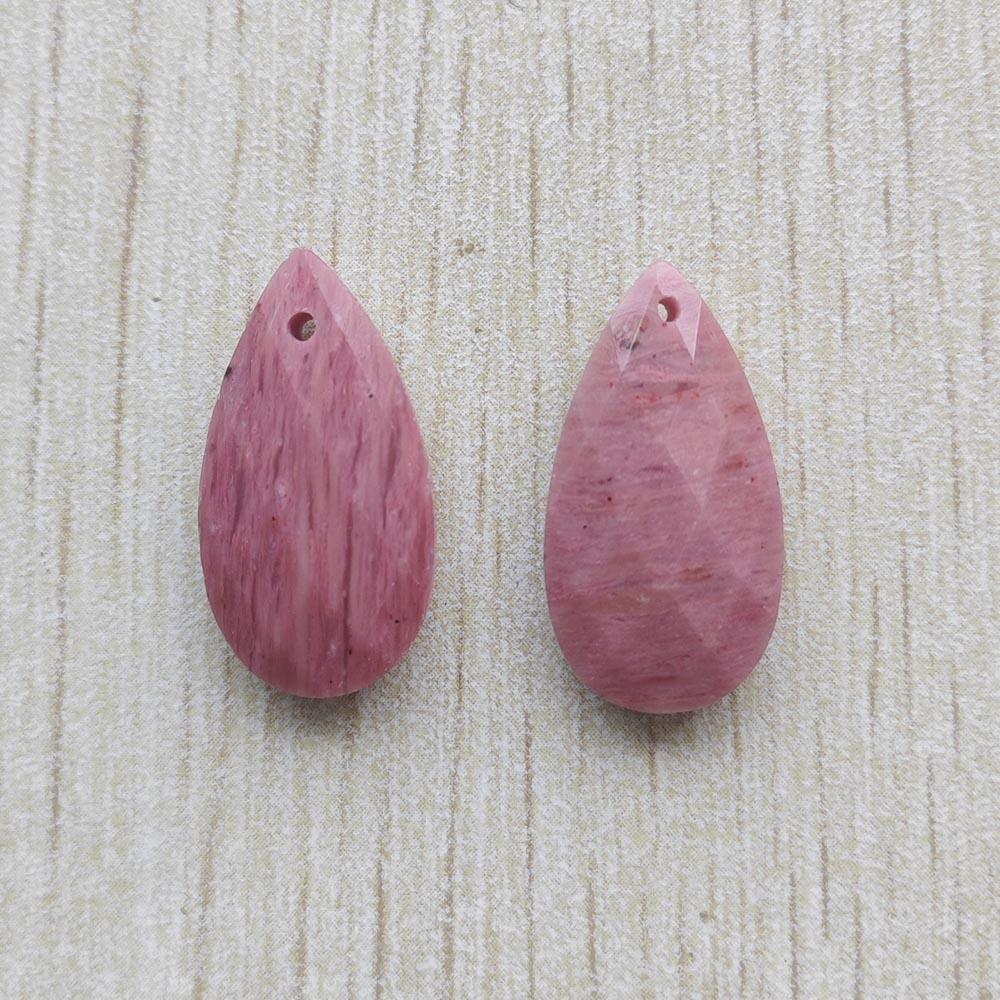 Beautiful Natural Amazon Stone long water drop cut faceted pendants for jewelry accessories making free shipping Wholesale 12pcs