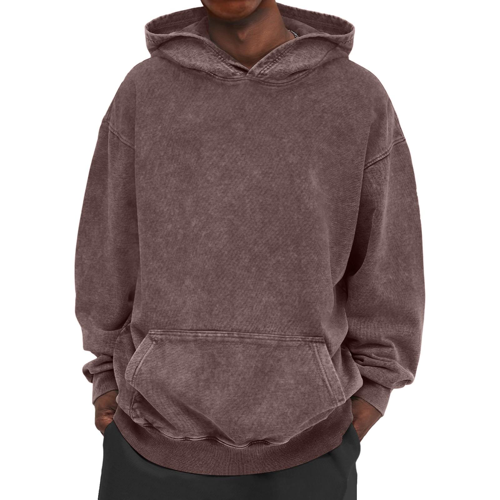 

Спортивный костюм с капюшоном, унисекс, одежда для бега, пуловер с длинными рукавами, толстовка с капюшоном L кофейный