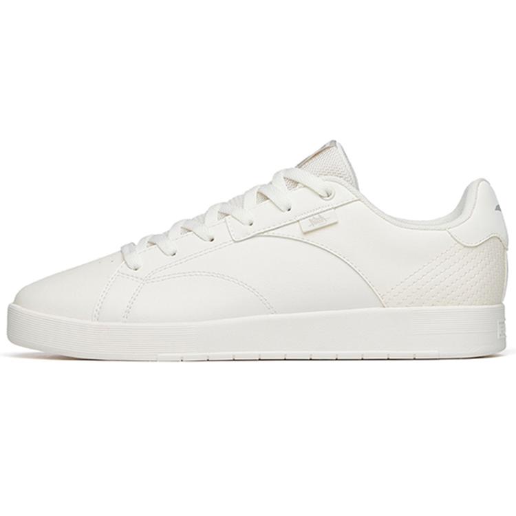 New Anta Wear Resistant Low Top Skateboard Shoes Men's White 112228061-1