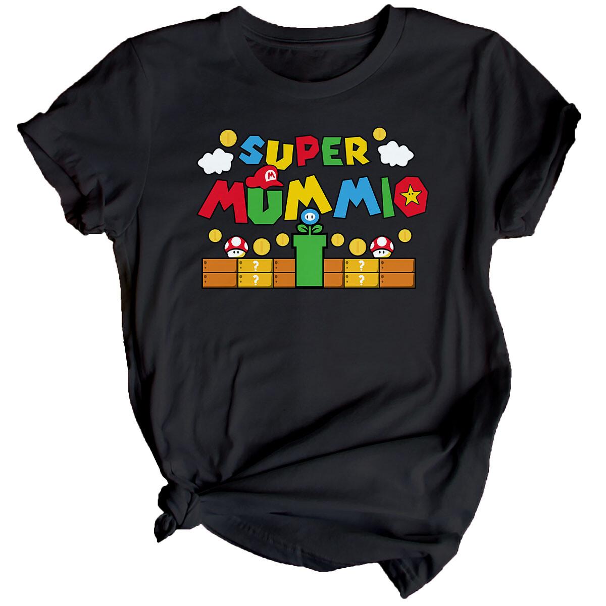 Super Mummio Womens Mothers Day 100% Cotton T-shirt Mens Tees Top Top Funny Cute Mom Mama Gift Idea #MD 3XL