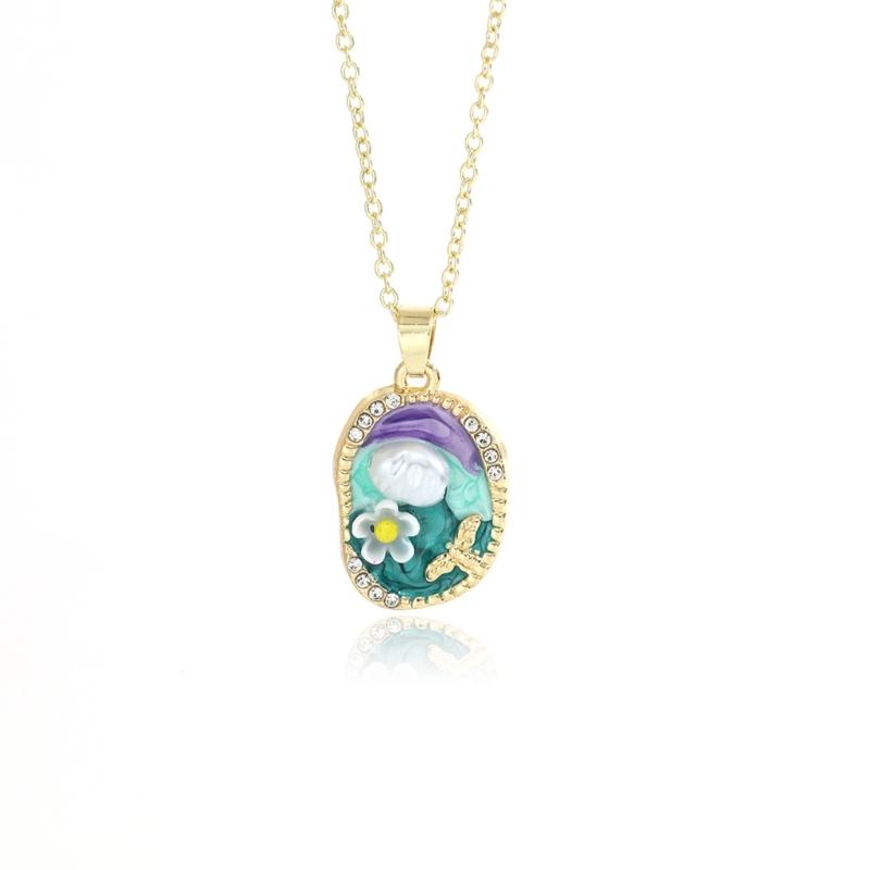 Artistic Blossomy Bivalve Charm Necklace 10 Artisanal Designs Additional Metal Mixture Jewelry Perfect For Gifting Instances
