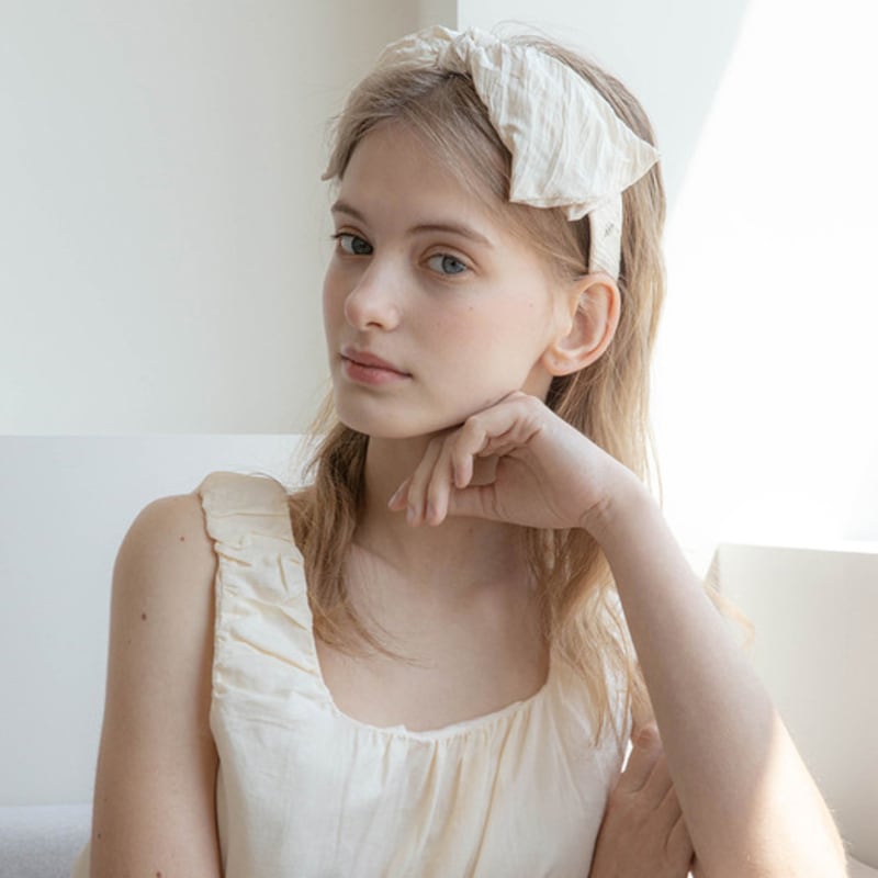 Jean Paul Clarisse Crease Cotton Ribbon Hairband JP-22-108HB