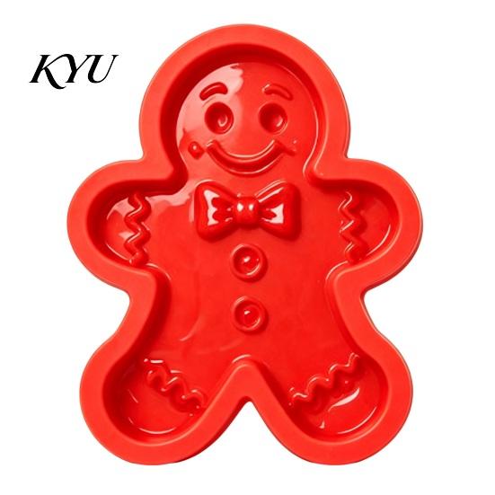 Creative DIY Home Decor Christmas Stepping Stone Mold, Silicone Tree Santa Wreath Gingerbread Man Design, Durable Casting Tray Non Stick Reusable Mold