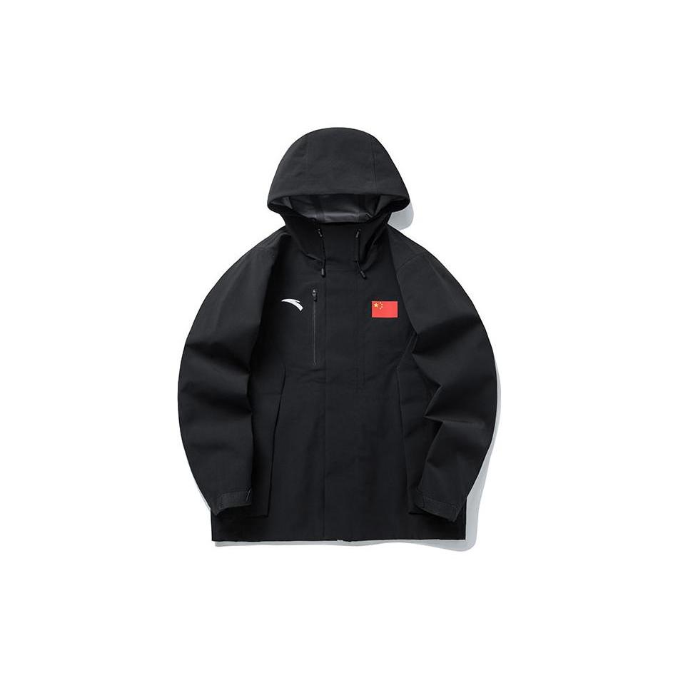 ANTA All weather Jackets Men s Black Hooded Moderate Hard Shell 152130602-3 XXL