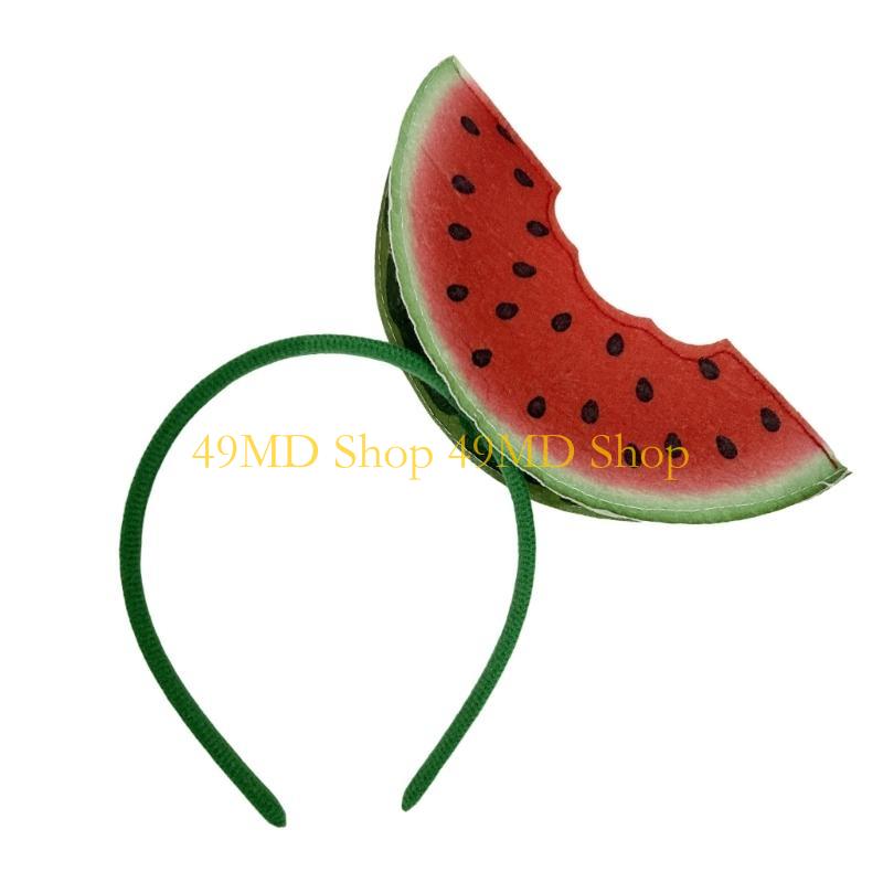 49MD Watermelon Headpiece Halloween Hairhoop For Summer Event And Holidays