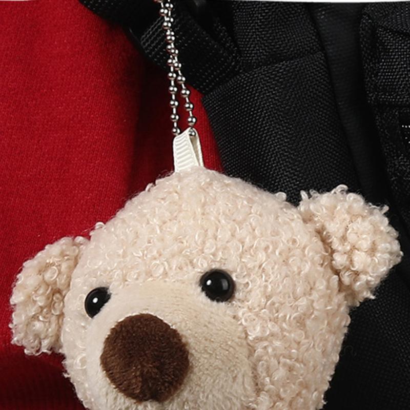 Hot! 20 Cm High Bear  Doll  Backpack  Pendant Solid Color Plush Stuffed Animal Bear Toy