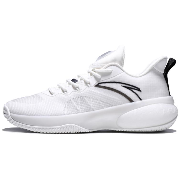 New Anta Cement Busters Low Top Performance Basketball Shoes Men's White Black 112121606S-2