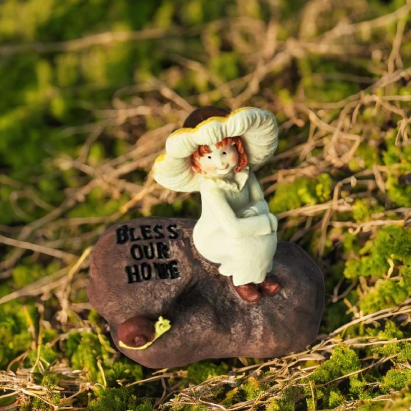 

Stone Girl Statue Figurine Desktop Collection Resin Ornament Art Sculpture for Holidays Gift