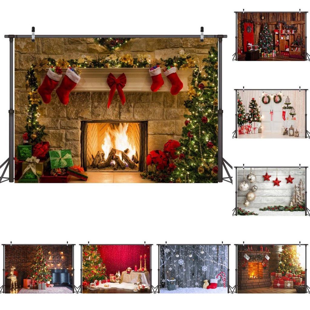 Photo Christmas Photography Props Background Cloth Vinyl Backdrop Xmas Studio