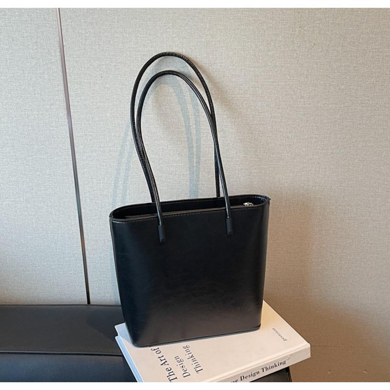 Simple retro bucket bag hand carry commuter bag women's bag shoulder underarm handbag women's bag