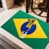 Brazilian Football Legend Floor Rug Office Rug Design for Study room Dormitory Outdoor Balcony Antislip Carpet Anime Office Decor Gift for Festivals