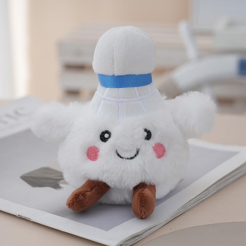 Badminton Keychain Plushie With Pp Cotton Filling For Teens Key Accessory