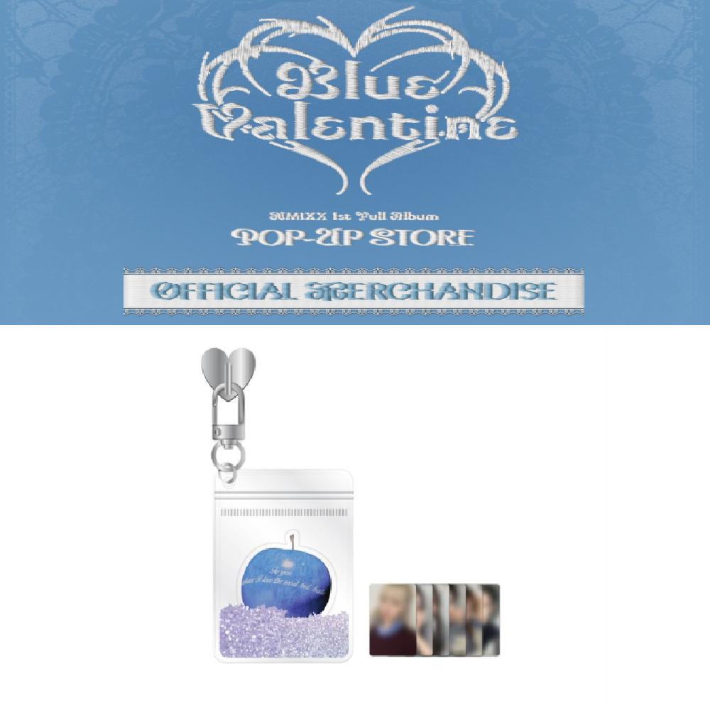 

Предзаказ NMIXX Blue Valentine POP-UP Store Косметичка с молнией Брелок