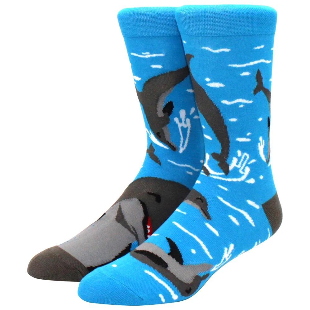 Herren Damen Socken Kreative AB Asymmetrische Baumwollsocken Mode Persönlichkeit Trend Cartoon Paar Lustige Socken Täglich Große Größe Socken