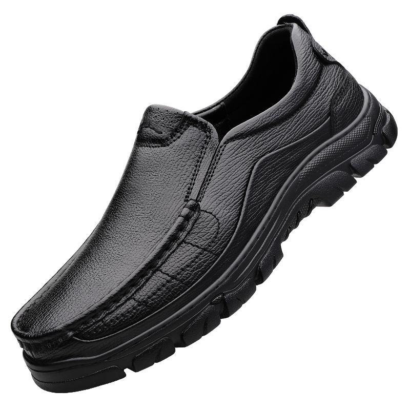 

2026 High -Quality Men s Casual Loafers Comfortable And Breathable Solid -Colored Business Shoe Anti -Slip Classic Driving Shoes 38 чёрный