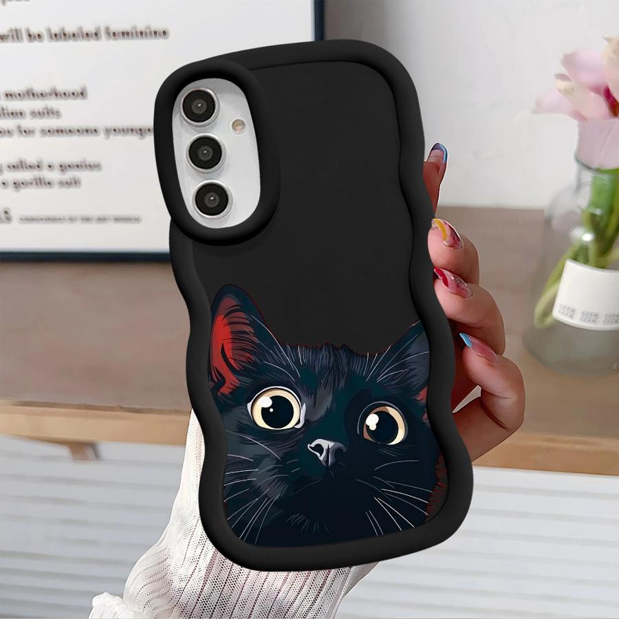 Cute Cat Pattern Case for Samsung Galaxy A21s A11 A12 A52 A14 A13 A15 A16 Soft Phone Cover A23 A06 A03 A53 A33 A04 A22 A05