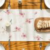 Dining Room Linen Table Runner with Flower Pattern Kitchen Table Ornament Tablecloth Decoration for Holiday Festivities