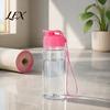 Matte Texture Water Bottle Sports Bottle, with Flip Lid And Lanyard, Portable Leak-proof PET Cup, Lightweight Fitness Jug, for Gym School Office
