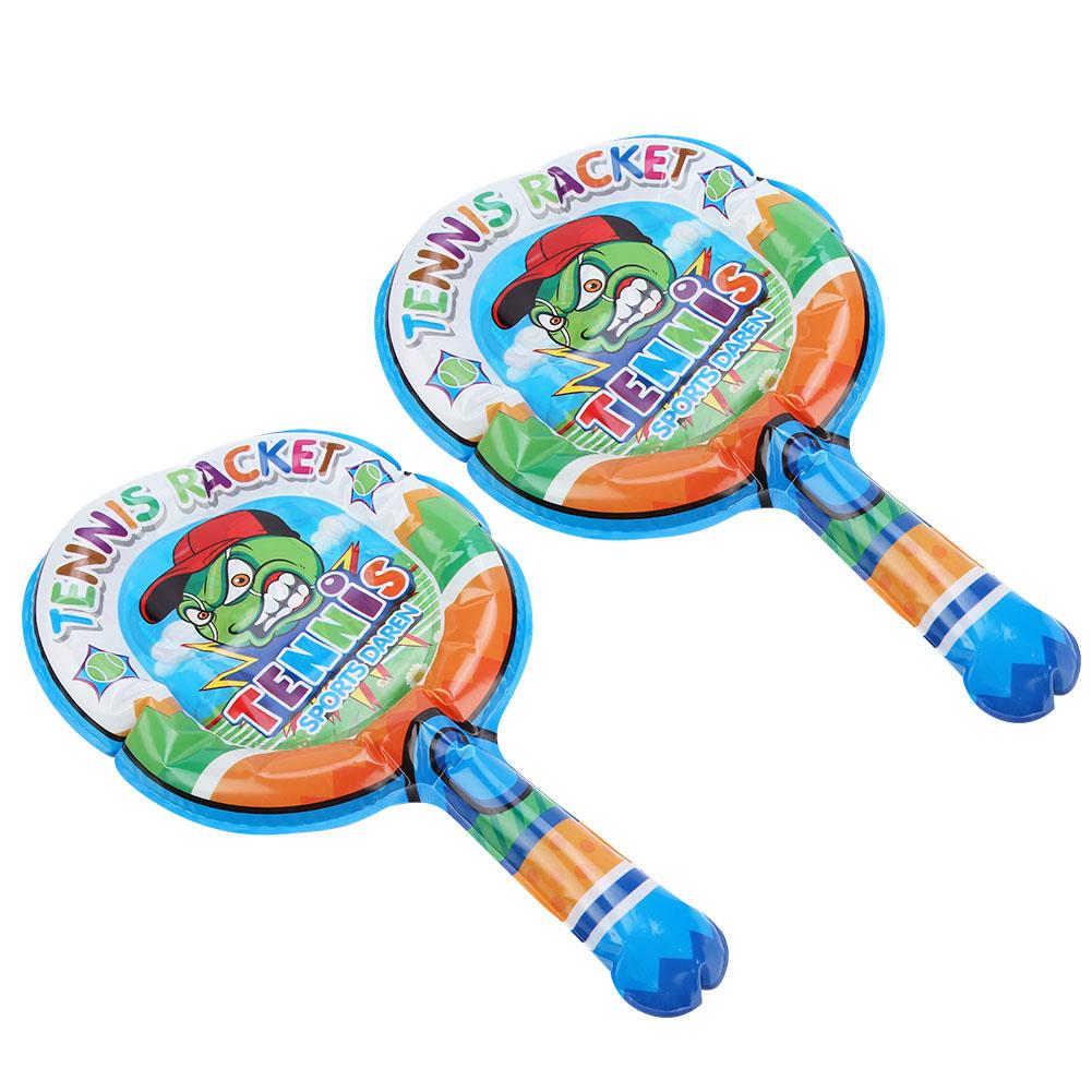 2 Pezzi Racchetta da Badminton Gonfiabile Leggera per Bambini Giocattolo Sportivo   1 Pezzo Pallina Gonfiabile