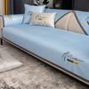 Sofa Cushion Summer Non-Slip Summer Mat Simple Modern Cool Pad Letter Embroidered Sofa Cover Cover Cloth Thickened
