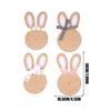 4pcs Hand-Woven Rope Bunny Coaster Set, Unique Coasters Perfect For Easter And Modern Farmhouse Style Rustic Home Decoration