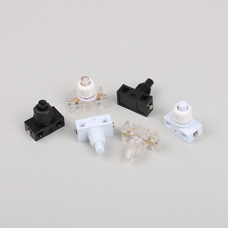 Lockless Self Reset Push Button Switch Inline Foot Pedal UFO Type Lamp Lighting Foot Control ON/Off Foot Switches 26x13x25mm