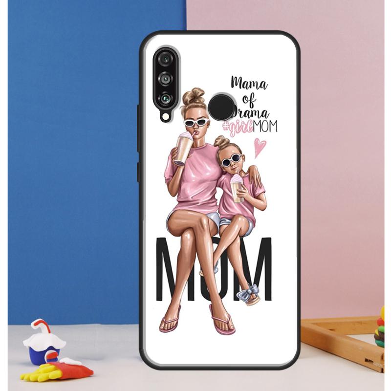 SUPER MOM MOTHER MAMA CUTE BABY Case For Huawei Nova 12i 11i 8i 7i 12s Y73 Y70 Y90 Y60 Y72 Y61 Y91 9 10 SE P40 Lite P30 Pro
