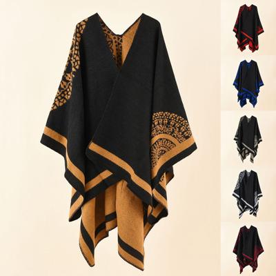 Unique Washable Popular Irregular Ethnic Style Retro Cloak Coat Winter Wrap Cape