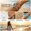 Bohemian Multilayer Starfish Bracelets for Women Y2K Summer Beach Pearl Shell Charm Elastic Beaded Bracelet Fashion Jewelry Gift