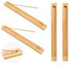 Zen Bamboo Solid Wood Incense Holder - Handcrafted Stick Stand & Burner for Home Decor
