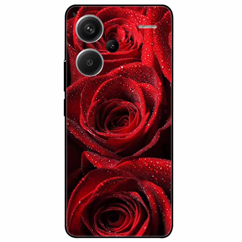 For Redmi Note 13 Pro Plus 5G Pro+ Case Soft Black Painted Cats TPU Funda For Xiaomi Redmi Note 13 Pro 5G Note13 Silicone Cover