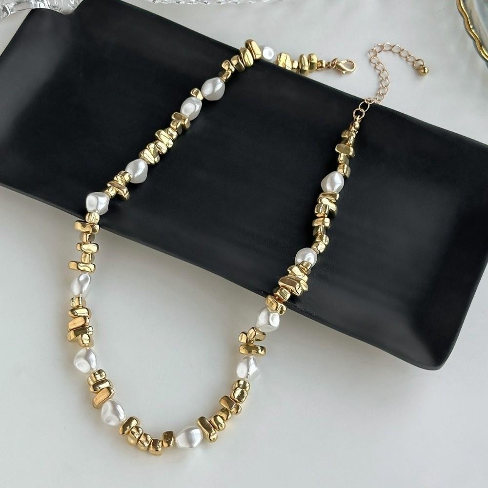 Boho Bead Necklace Geometric Clavicle Chain Vintage Love Heart Choker  Ladies
