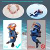 2pcs Cute Floating Diver Ornament Adjustable Position Fish Playmate For Aquarium Fish Tank Swimming Pool