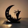 Candle Holder Metal Candlestick Candleholder Creative Tealight Moon Stand for Festival
